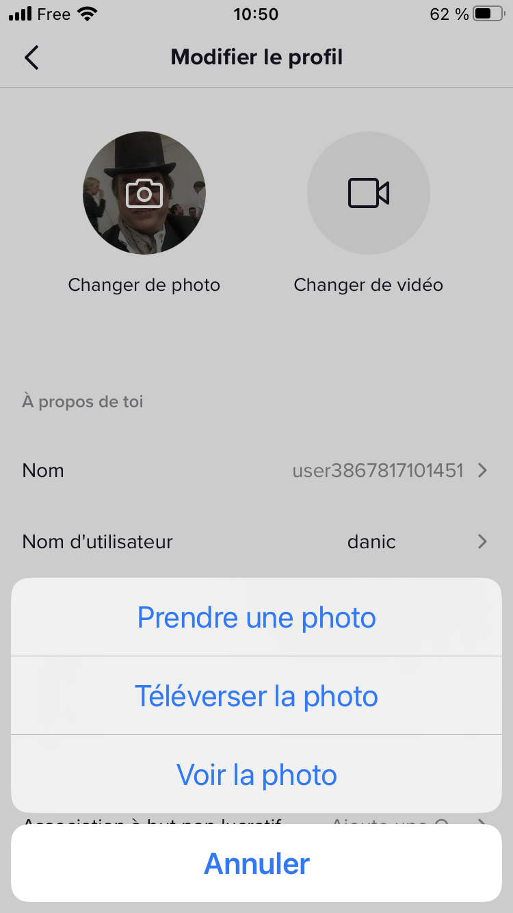 Comment changer sa photo de profil sur TikTok